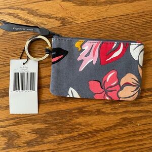 Vera Bradley Zip Keychain ID Case in Coastal Paradise